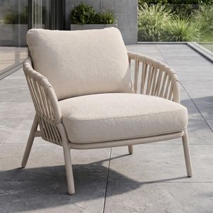 Zebra Ares Loungesessel Aluminium/Rope/Sunproof