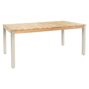 Zebra Derex Gartentisch 180x100cm Aluminium/Teak