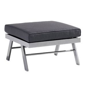 Sieger Auckland Loungehocker Aluminium/Sunproof
