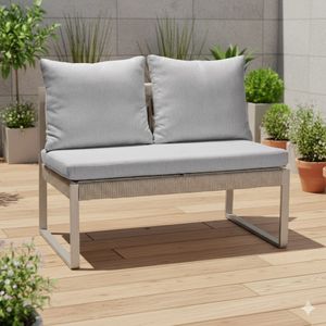 Stern Tammo Diningsofa Aluminium/Rope/Outdoorstoff