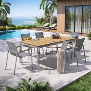 OUTLIV. Rimini Gartenmöbel-Set L (6 Plätze) Tisch 200x100cm