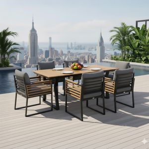 OUTLIV. New York City Gartenmöbel-Set Tisch 200x90cm