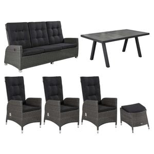 LC Garden Barcelona Gartenmöbel-Set L verstellbar (7 Plätze) Tisch 200x100cm