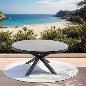 OUTLIV. Broome Gartentisch Ø150cm Aluminium/Glas