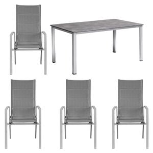 OUTLIV. Melbourne Gartenmöbel-Set M (4 Plätze) mit Kettler Tisch 160x90cm