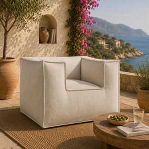 ROOLF Living Silky Loungesessel Polypropylen/Chenille