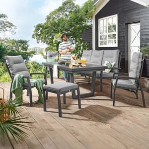 LC Garden Bondino Gartenmöbel-Set L (6 Plätze) Tisch 200/260x100cm