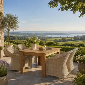 OUTLIV. Coventry Gartenmöbel-Set M (4 Plätze) Tisch 180x90cm