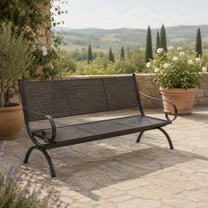 MBM Romeo Gartenloungesofa 167cm Schmiedeeisen