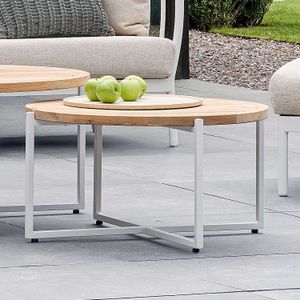 Apple Bee Condor Loungetisch Aluminium/Teak