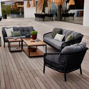 Cane-Line Ocean Loungeset inkl. Loungetisch Aluminium/Polypropylen