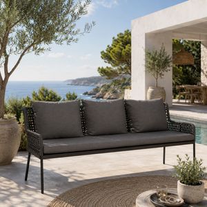 Stern Greta Diningsofa Aluminium/Rope/Polyacryl
