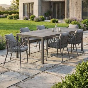 LC Garden Sunrepo Gartenmöbel-Set mit OUTLIV. Tisch 220x100cm