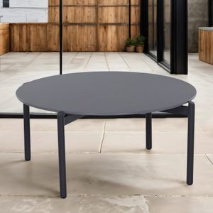 Siena Garden Roma Loungetisch Ø80 cm Aluminium/Stein