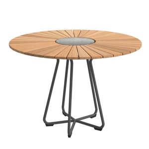 HOUE Circle Gartentisch Aluminium/Bambus
