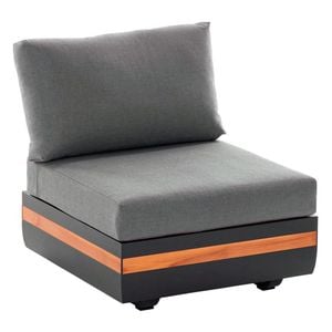 Niehoff Volano Mittelmodul Aluminium/Teak/Polypropylen