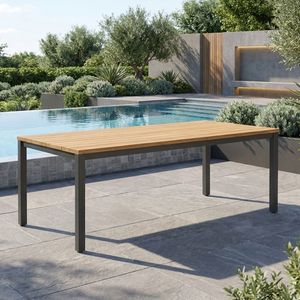 OUTLIV. Kobe Gartentisch Aluminium/Teak recycelt