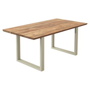 OUTLIV. Negara Gartentisch Edelstahl/Teak recycelt