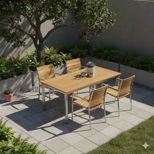 Stern Savona Gartenmöbel-Set M (4 Plätze) mit OUTLIV. Tischplatte 160x90cm