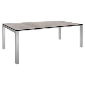 Stern Classic Ausziehtisch 160/210x90cm Edelstahl/Silverstar