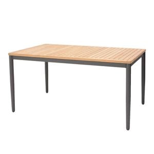 LifestyleGarden Topaz Gartentisch Aluminium/Teak