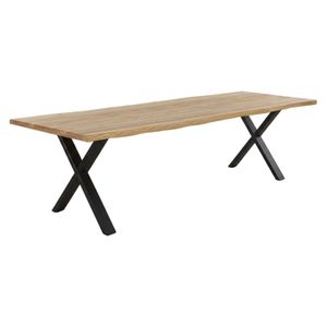 OUTLIV. Negara Gartentisch Edelstahl/Teak recycelt