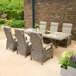 Siena Garden Corido Gartenmöbel-Set L (6 Plätze) Tisch 200/260x100cm