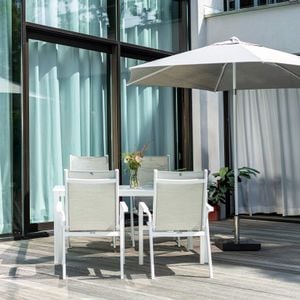 Kettler Basic Plus Gartenmöbel-Set M (4 Plätze) Tisch 160x95cm