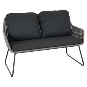 Siena Garden Kansas Diningsofa Aluminium/Geflecht