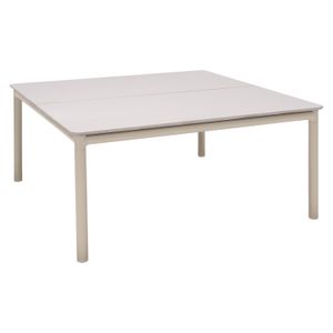 LifestyleGarden Horizon Loungetisch 90x90cm Aluminium/Duraboard