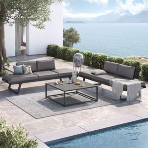 OUTLIV. Lucca Ecklounge Aluminium/Kunstfaser