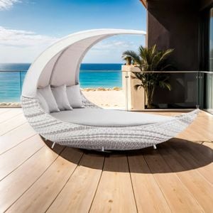 Domus Ventures Crescent Sonneninsel Duo Wave Geflecht/Olefin