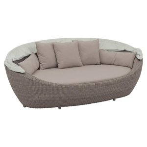 Domus Ventures Paradiso Loungeinsel Halbrundgeflecht/Olefin