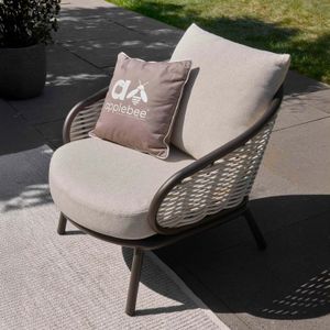 Apple Bee Pine Key Loungesessel Aluminium/Polyrattan/Bee Wett