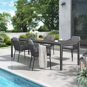 OUTLIV. Ohio Gartenmöbel-Set 5-tlg. Tisch 160/217/267x91cm