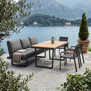 OUTLIV. Atlanta Gartenmöbel-Set L verstellbar (6 Plätze) Tisch 160x90cm