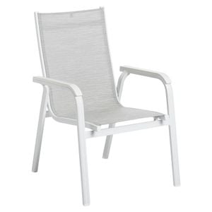 Kettler Basic Plus Stapelsessel Aluminium/Outdoorgewebe