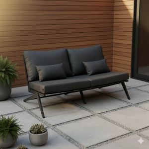 Stern Jackie Gartenloungesofa Aluminium/Polyacryl