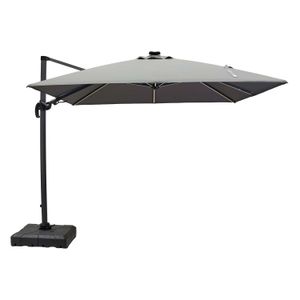 LC Garden Cantilever Ampelschirm mit LED-Beleuchtung 300x300cm