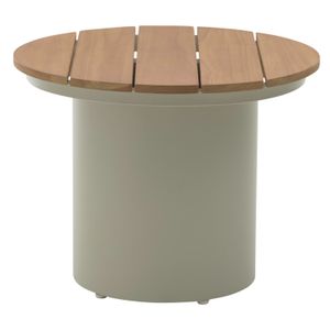 Interliving 7015 Beistelltisch Garten Ø50x38cm Aluminium/Teak