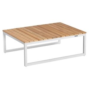 Kettler Ocean Skid Platform Loungetisch 95x70cm Aluminium/Teak