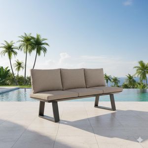 Siena Garden Repton Gartenloungesofa Aluminium/Texfabric