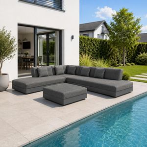 OUTLIV. Santa Monica Ecklounge inkl. Loungetisch Aluminium/Olefin