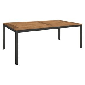 Stern Gartentisch 200x100cm Aluminium/Old Teak