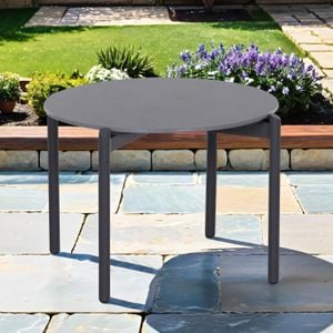 Siena Garden Roma Loungetisch Ø60 cm Aluminium/Stein
