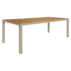 Zebra Alus Gartentisch 210x100cm Aluminium/Teak