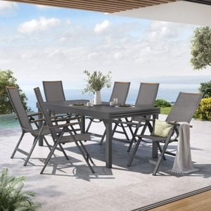 OUTLIV. Jacob Gartenmöbel-Set L (6 Plätze) Tisch 200/320x100,5cm