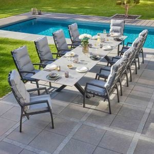 LC Garden Bondino Gartenmöbel-Set Tisch 280/340/400x100cm