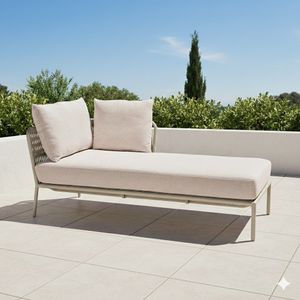 Stern Romy Chaiselongue Aluminium/Rope/Outdoorstoff