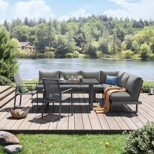 OUTLIV. Atlanta Dininglounge verstellbar Aluminium/Olefin